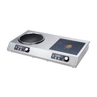 Double Burners Induction Cooker Restaurant 220V YP-D05 3500W+3500W